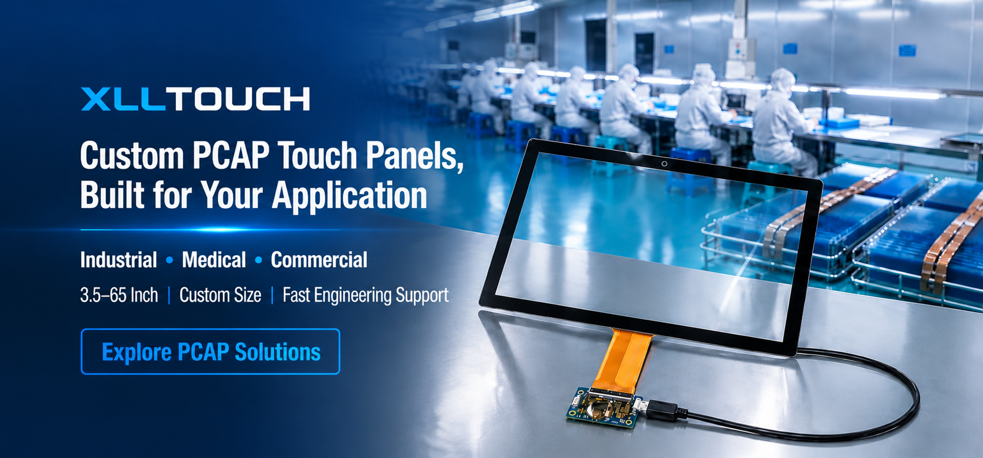 Qualidade Painéis de Toque Capacitivos Fábrica