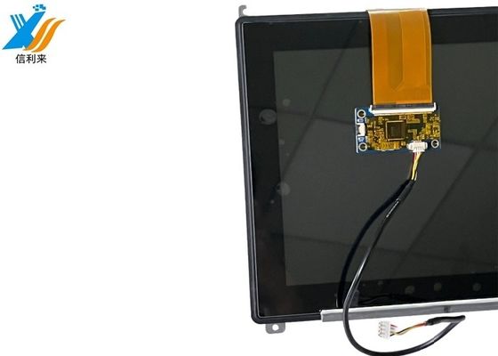 Painel de toque PCAP de 10 pontos com estrutura G+G para mesa de controlo industrial e casa inteligente