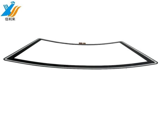 Painel de toque curvo de 32 polegadas Multi-toque impermeável à água impermeável ao óleo Anti-UV AR / AG / AF Personalizavel para exibição comercial