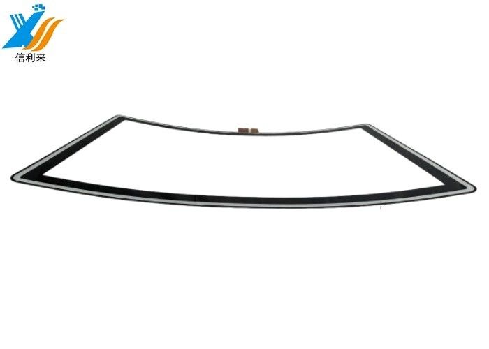 Painel de toque curvo de 32 polegadas Multi-toque impermeável à água impermeável ao óleo Anti-UV AR / AG / AF Personalizavel para exibição comercial
