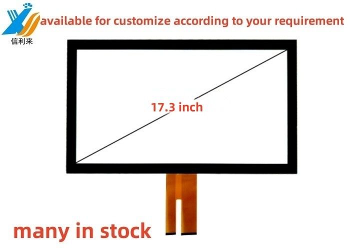 17.3" Multi-touch projetado capacitivo (PCAP) GG painel de tela sensível ao toque AR AG impermeável a óleo caneta sensível ao toque luva sensível ao toque Tft LCD Display LED Monitor personalizado para tablets industriais PC Treadmill educação