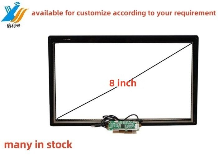 8 polegadas Multi-touch projetado USB capacitivo (PCAP) GG GFF ITO painel de tela sensível ao toque Tft LCD Display LED Monitor personalizado AR AG AF Anti-UV à prova d'água luva à prova de óleo caneta de toque tablet pc jogos de educação