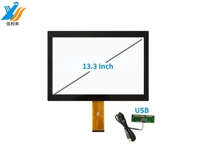 13.3'' Industrial Multi Touch Screen Panel com USB e IIC Interface G+G Estrutura