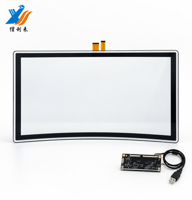 Bom preço 32 polegadas painel de toque curvo resistente a arranhões multi dispositivo touch monitor On-line